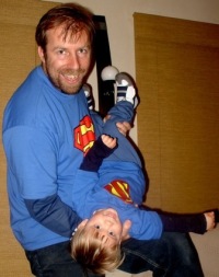 Supermen Dad and Stephen